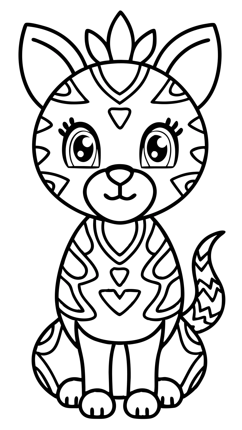 easy bold coloring pages